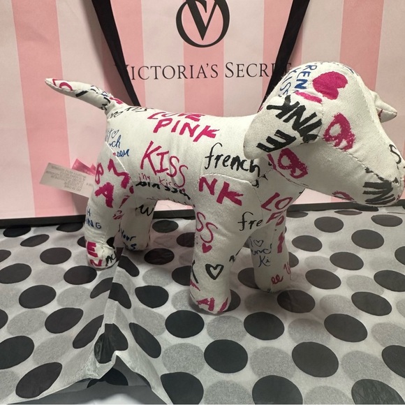 PINK Victoria’s Secret Mini Dog Plush - Picture 1 of 2